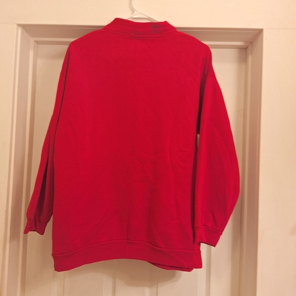 Vintage Pink Snowflake Sweatshirt  Size Medium - Picture 5 of 6